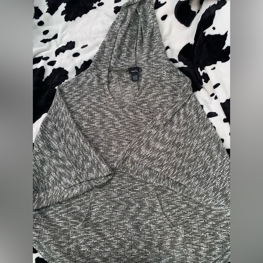 Gray rue21 poncho